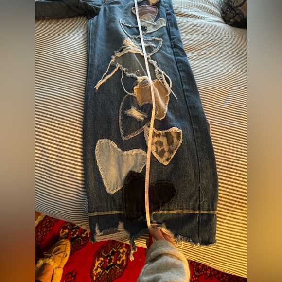 “Piece of my heart” free people jeans in excellent pre owned condition size 30 - Picture 5 of 9